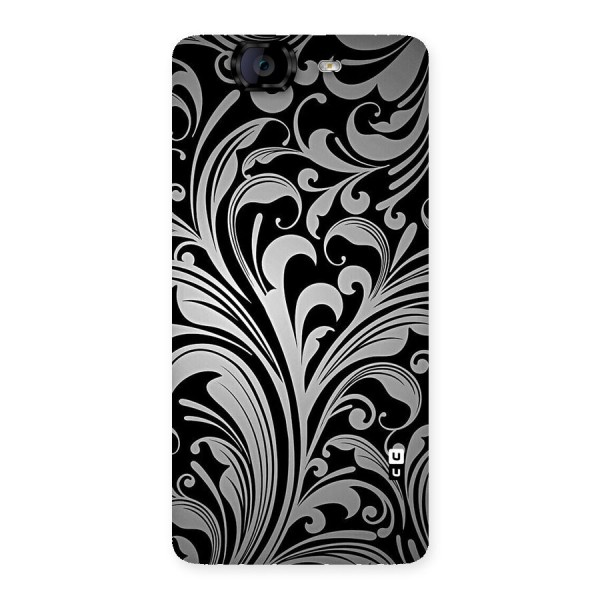 Grey Beauty Pattern Back Case for Canvas Knight A350