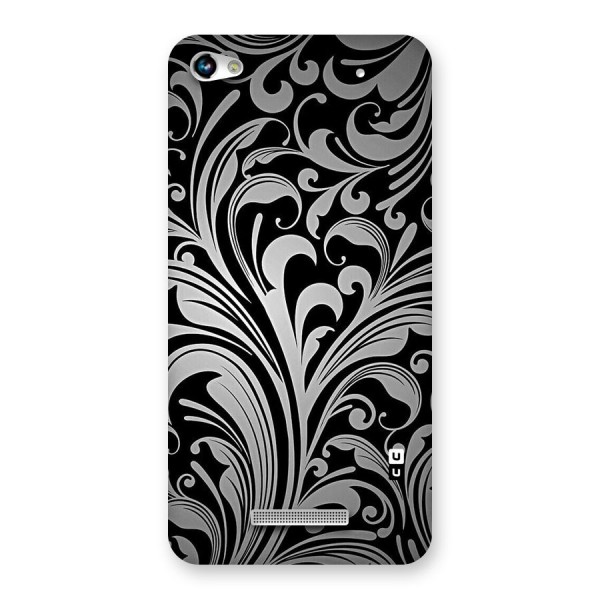 Grey Beauty Pattern Back Case for Micromax Hue 2