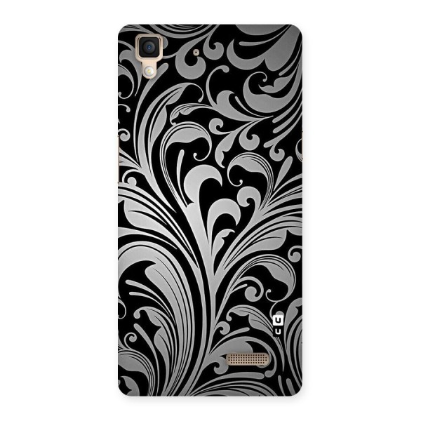 Grey Beauty Pattern Back Case for Oppo R7