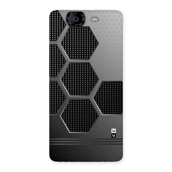 Grey Black Hexa Back Case for Canvas Knight A350