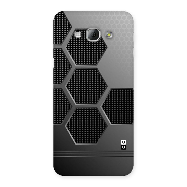 Grey Black Hexa Back Case for Galaxy A8