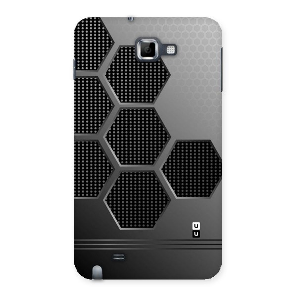 Grey Black Hexa Back Case for Galaxy Note