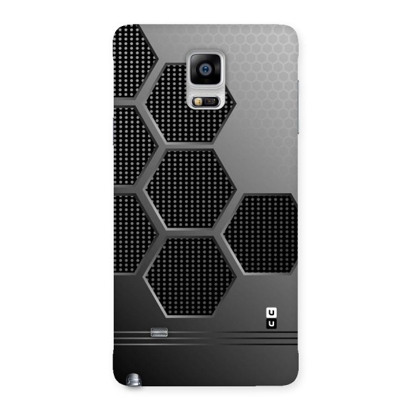 Grey Black Hexa Back Case for Galaxy Note 4