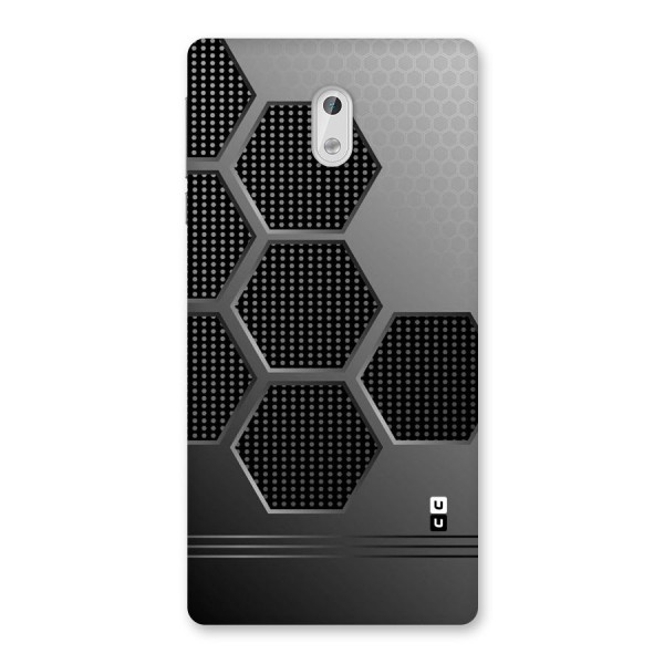 Grey Black Hexa Back Case for Nokia 3