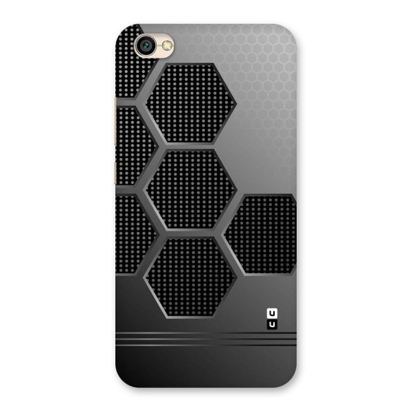 Grey Black Hexa Back Case for Redmi Y1 Lite