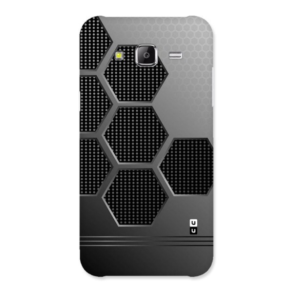 Grey Black Hexa Back Case for Samsung Galaxy J5