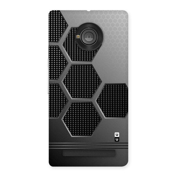 Grey Black Hexa Back Case for Yu Yuphoria