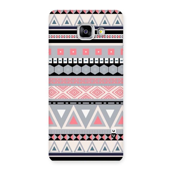 Grey Pink Pattern Back Case for Galaxy A5 2016