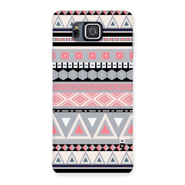 Grey Pink Pattern Back Case for Galaxy Alpha