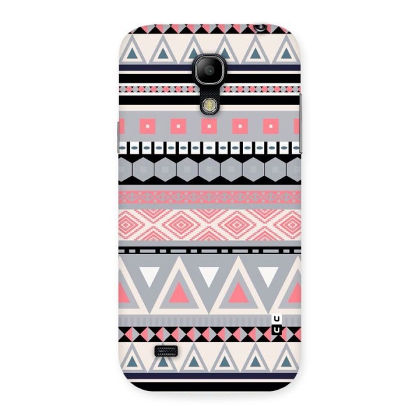 Grey Pink Pattern Back Case for Galaxy S4 Mini