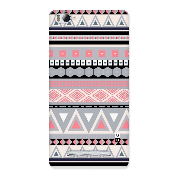 Grey Pink Pattern Back Case for Xiaomi Mi4i