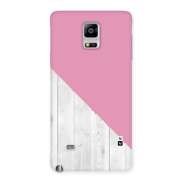 Grey Pink Wooden Design Back Case for Galaxy Note 4