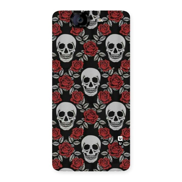 Grey Skulls Back Case for Canvas Knight A350