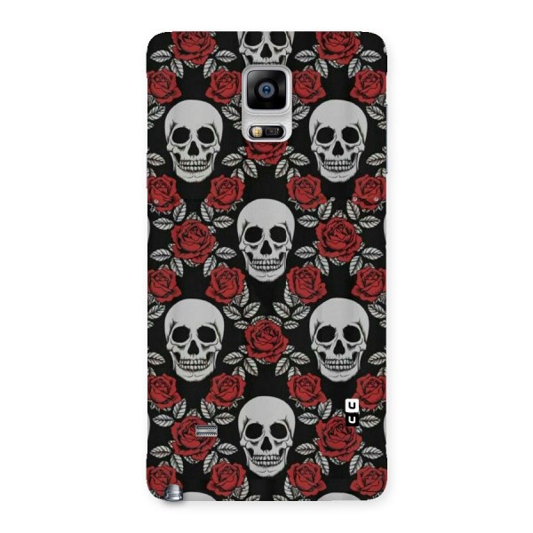 Grey Skulls Back Case for Galaxy Note 4