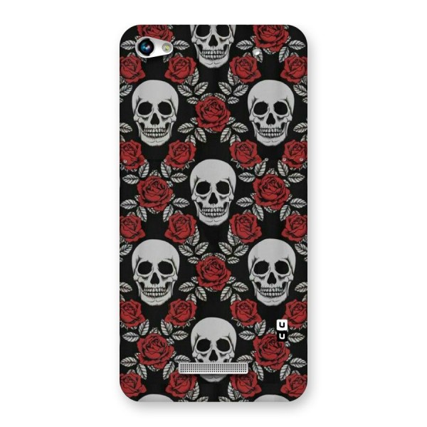 Grey Skulls Back Case for Micromax Hue 2