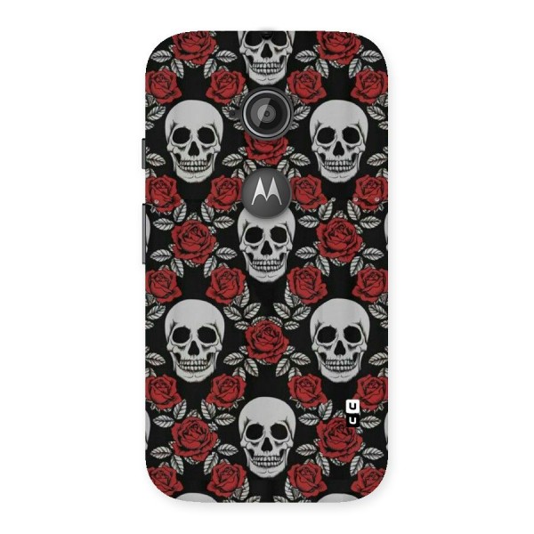 Grey Skulls Back Case for Moto E 2nd Gen