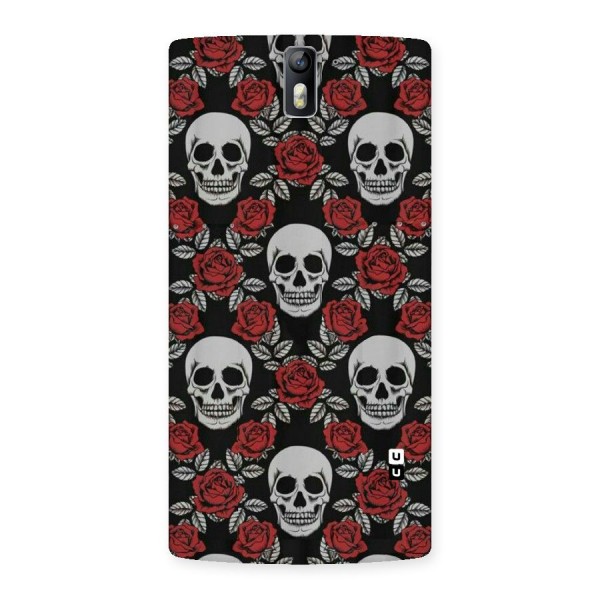 Grey Skulls Back Case for One Plus One