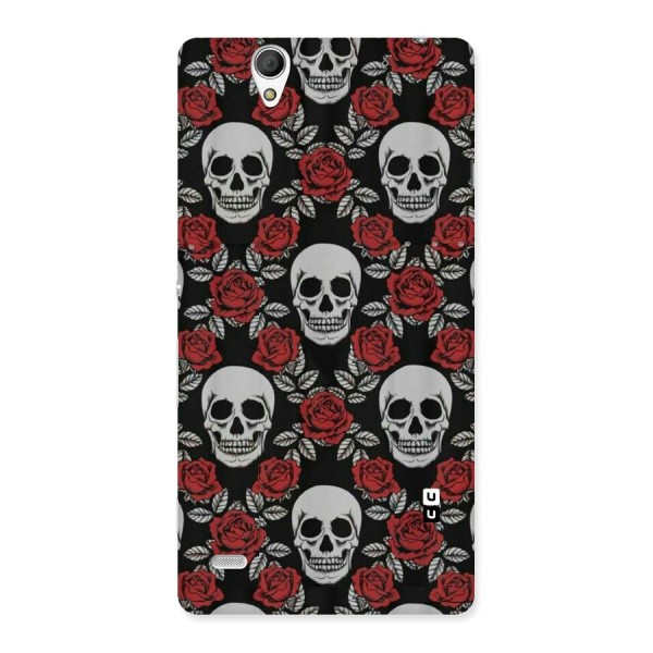 Grey Skulls Back Case for Sony Xperia C4