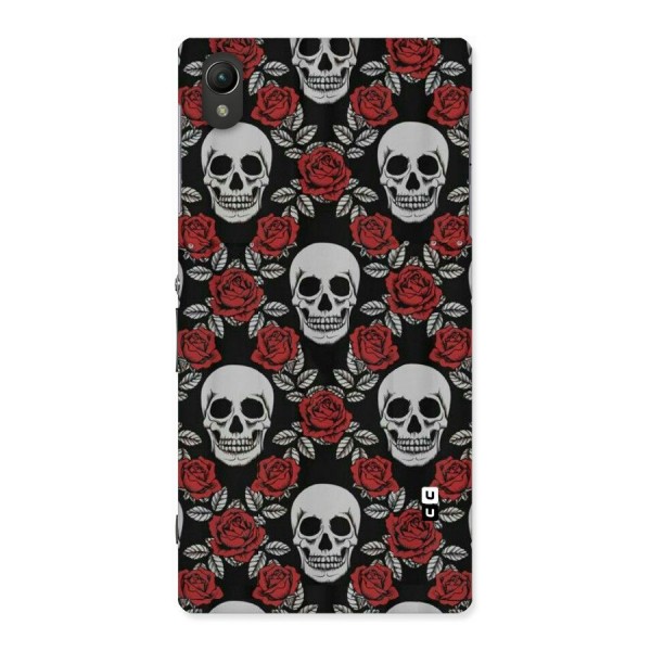 Grey Skulls Back Case for Sony Xperia Z1