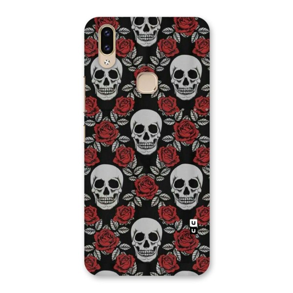 Grey Skulls Back Case for Vivo V9