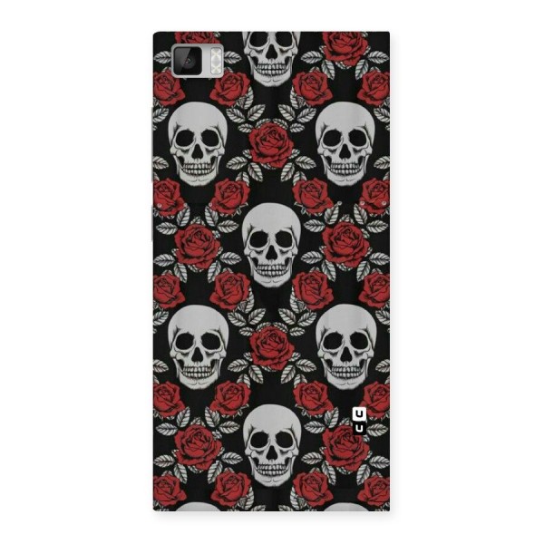 Grey Skulls Back Case for Xiaomi Mi3