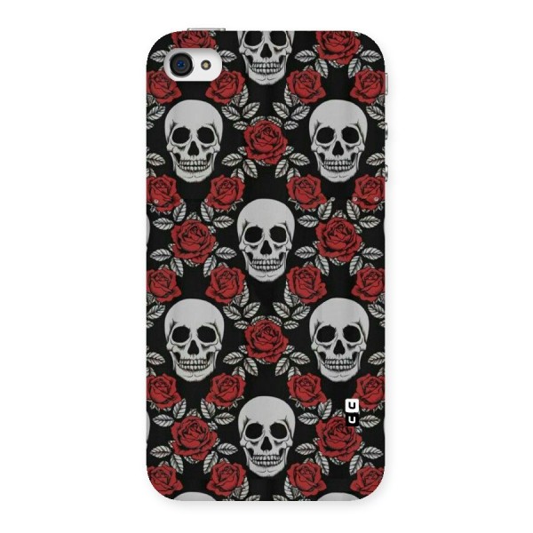 Grey Skulls Back Case for iPhone 4 4s