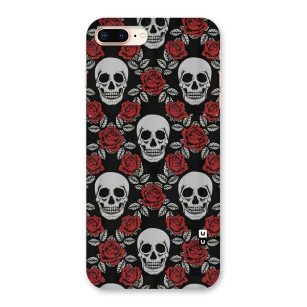 Grey Skulls Back Case for iPhone 8 Plus