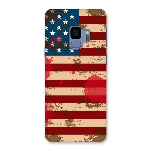 Grunge USA Flag Back Case for Galaxy S9