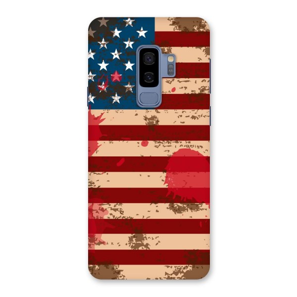 Grunge USA Flag Back Case for Galaxy S9 Plus