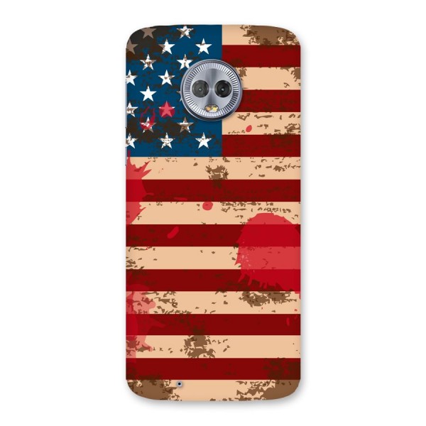 Grunge USA Flag Back Case for Moto G6