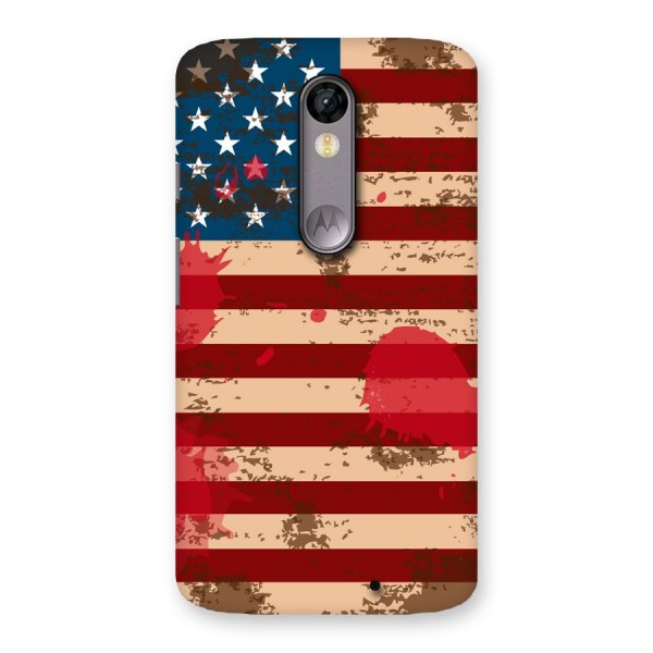 Grunge USA Flag Back Case for Moto X Force