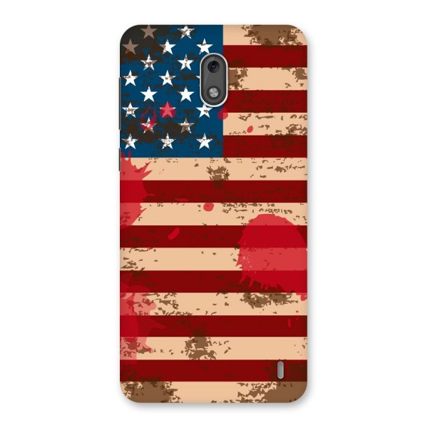 Grunge USA Flag Back Case for Nokia 2