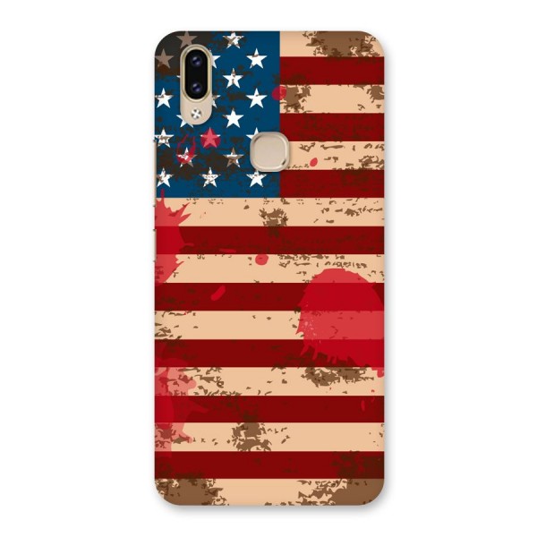 Grunge USA Flag Back Case for Vivo V9