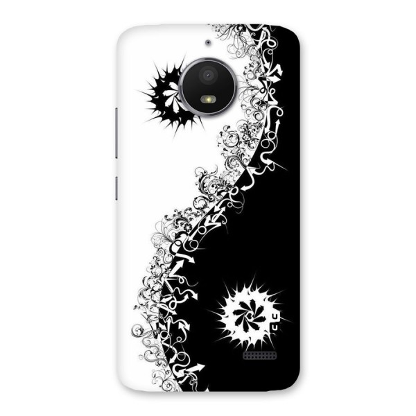 Half Peace Design Back Case for Moto E4