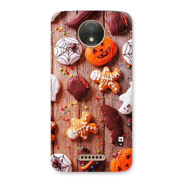 Halloween Chocolates Back Case for Moto C Plus