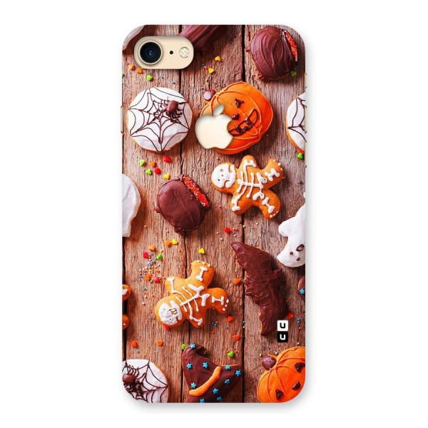 Halloween Chocolates Back Case for iPhone 7 Apple Cut