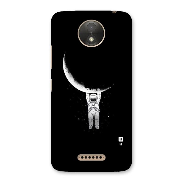 Hanging Astronaut Back Case for Moto C Plus