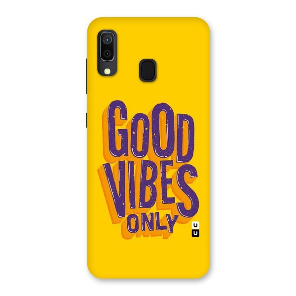 Happy Vibes Only Back Case for Galaxy A20