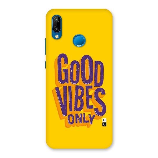 Happy Vibes Only Back Case for Huawei P20 Lite