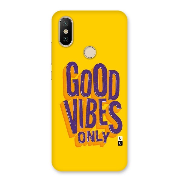 Happy Vibes Only Back Case for Mi A2