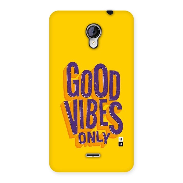 Happy Vibes Only Back Case for Micromax Unite 2 A106