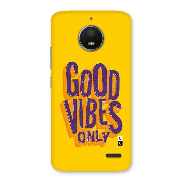 Happy Vibes Only Back Case for Moto E4