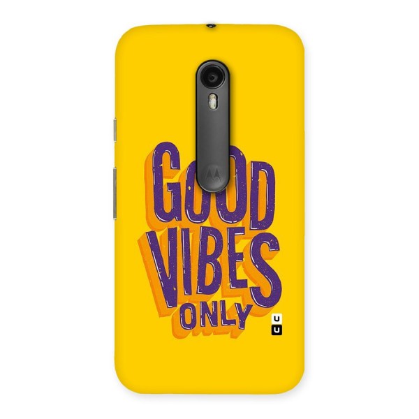 Happy Vibes Only Back Case for Moto G3