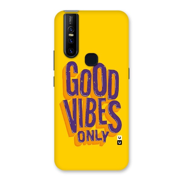 Happy Vibes Only Back Case for Vivo V15