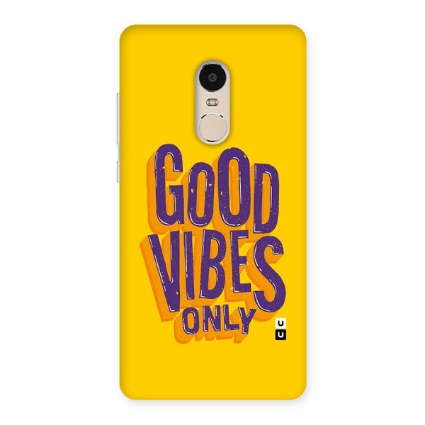 Happy Vibes Only Back Case for Xiaomi Redmi Note 4