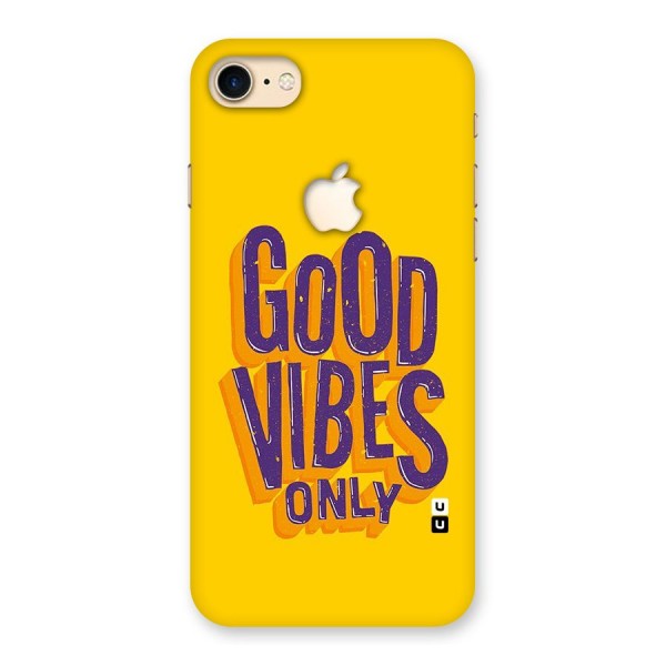 Happy Vibes Only Back Case for iPhone 7 Apple Cut