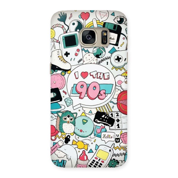 Heart 90s Back Case for Galaxy S7