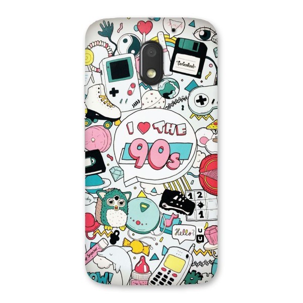 Heart 90s Back Case for Moto E3 Power