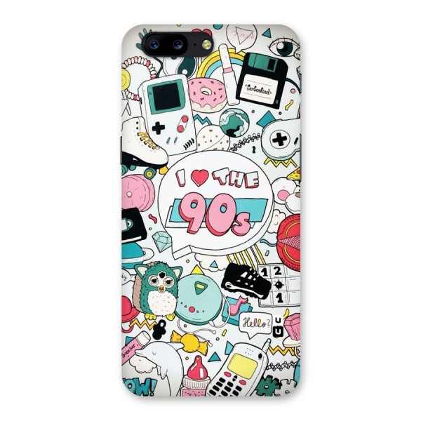 Heart 90s Back Case for OnePlus 5