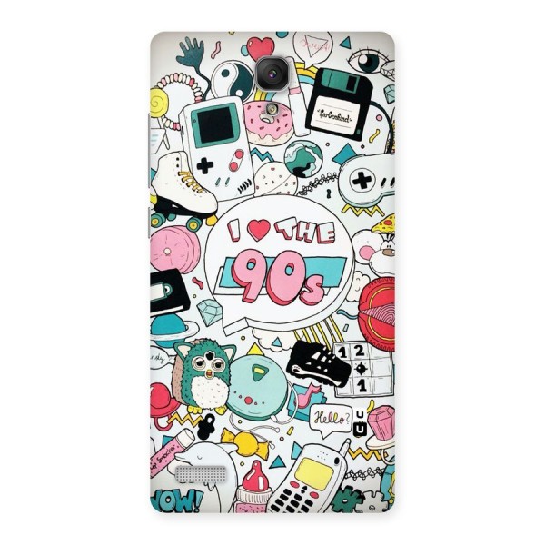 Heart 90s Back Case for Redmi Note